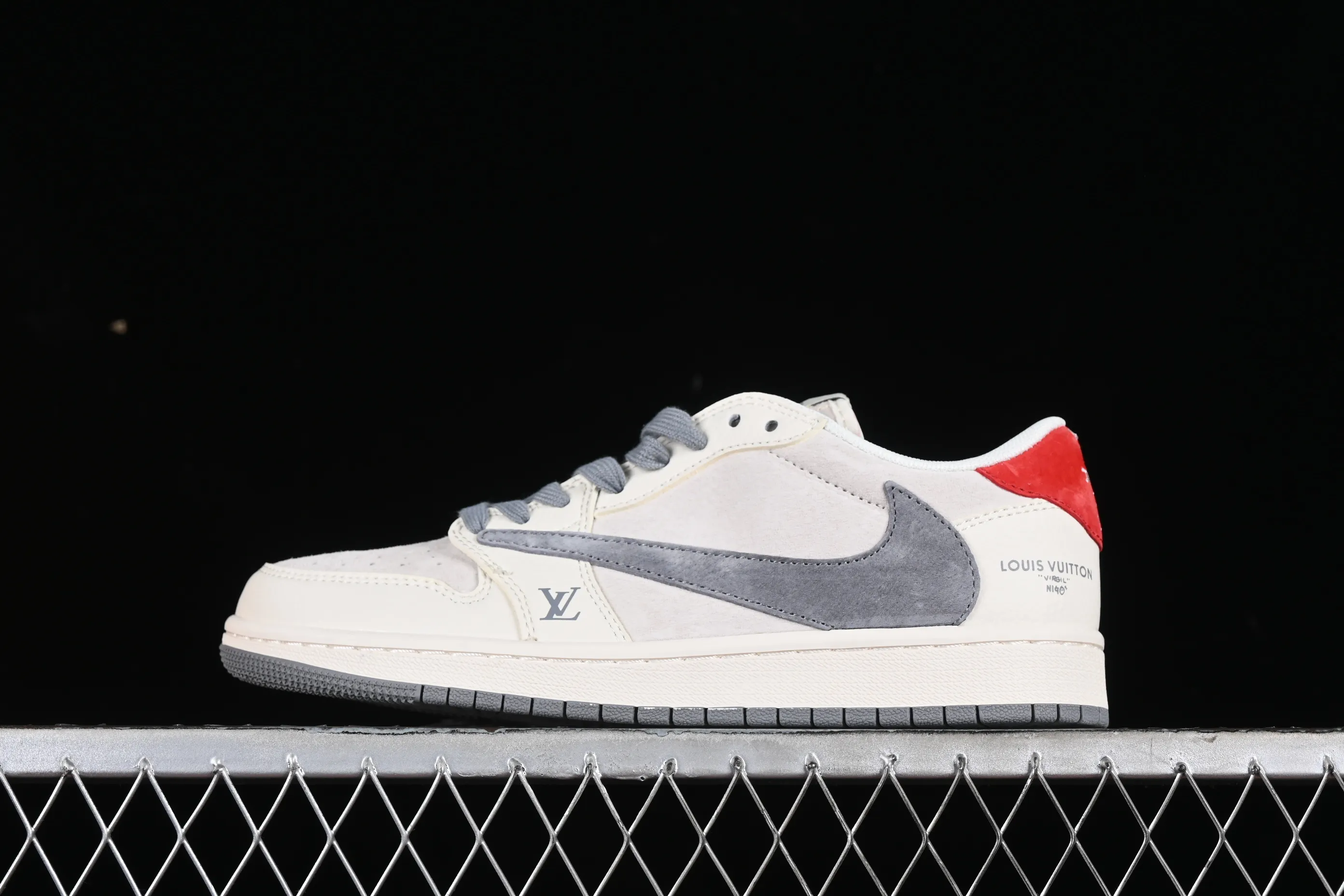 All categories Air Jordan Jordan series basketball shoes Air Jordan 1 Low High-end customized low-top sneakers Travis Scott x Fragment Design x Air Jordan 1 Low OG SP AJ1 Joe 1 LV joint beige gray red pig eight low-top cultural casual sneakers XY2688-103